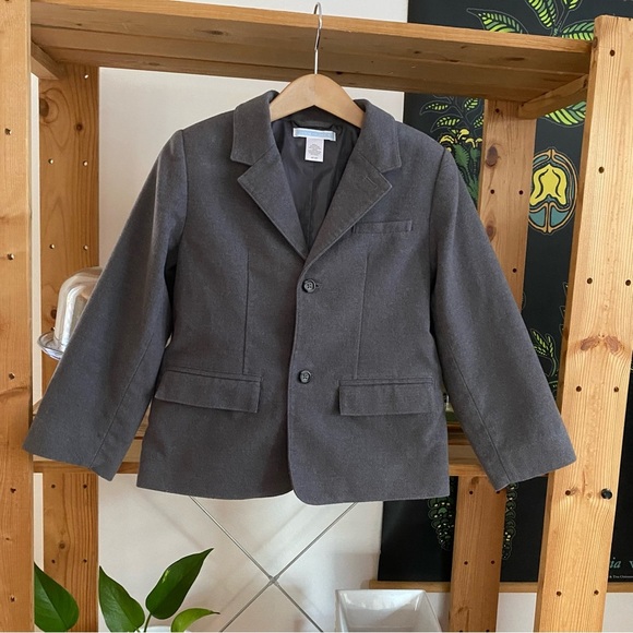 Janie and Jack Gray Blazer With Elbow Patches - Picture 2 of 14